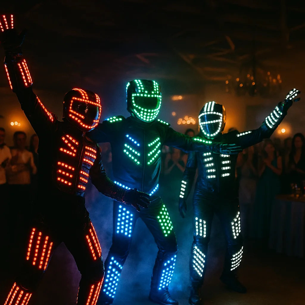 Bailarines Led/Robot Led para cumpleaños — Artistealo
