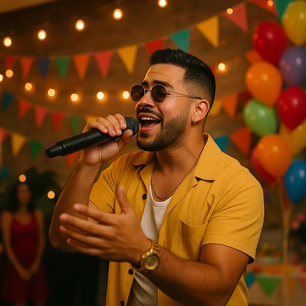 Cantante Latino/Actual/Reguetón para cumpleaños — Artistealo