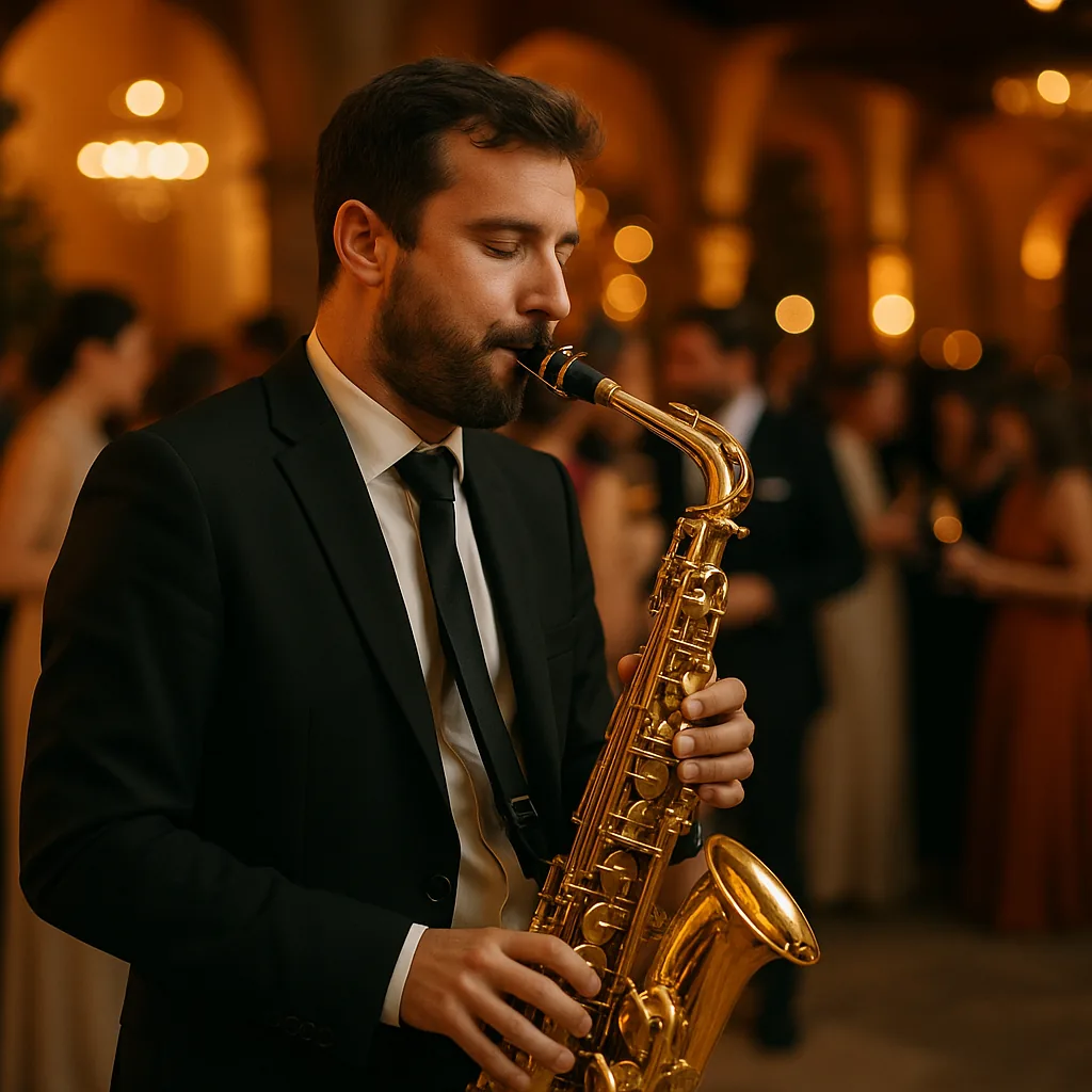 Saxofonista para boda — Artistealo