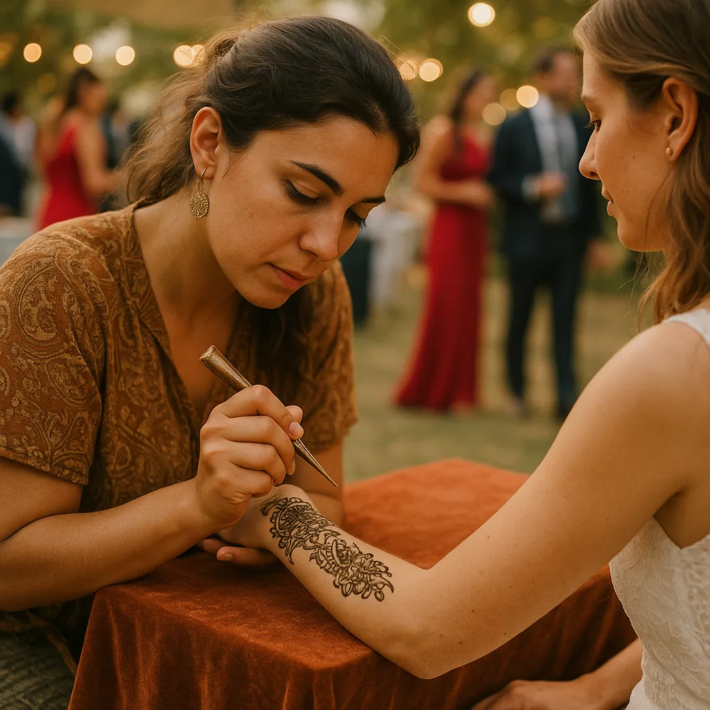 Tatuajes Permanentes Para Eventos para boda — Artistealo
