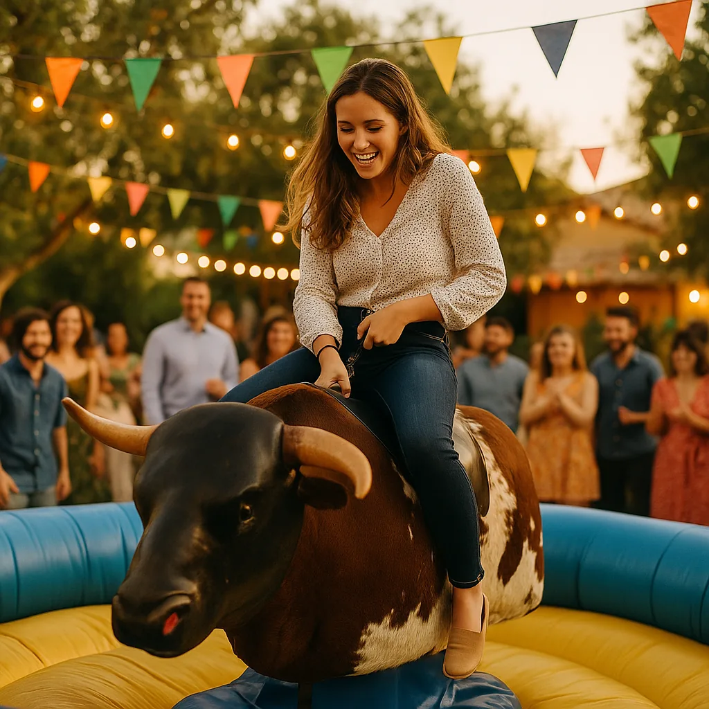 Toro Mecanico para cumpleaños — Artistealo