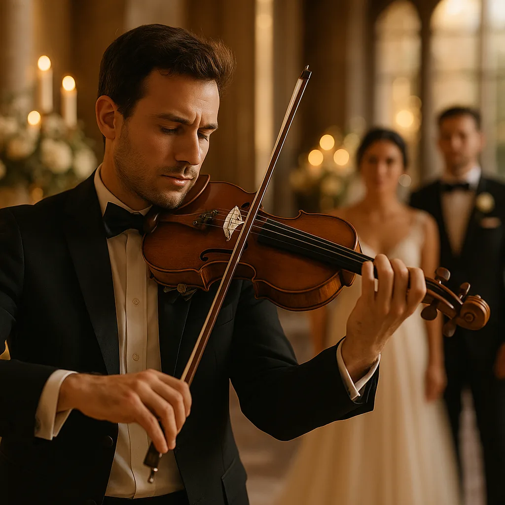 Violinista/Cellista para boda — Artistealo